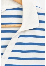Camiseta Batela Rayas Cuello Camisero A1887 CU/HD detalle