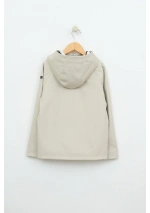 Mk moostruck camel boy's nautical raincoat by Batela C3142 back