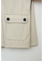 Mk moostruck camel boy's nautical raincoat by Batela C3142 detail 3