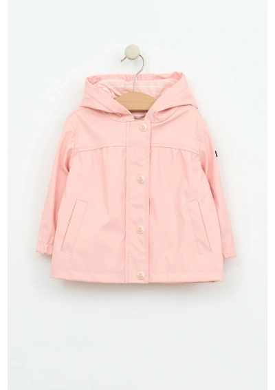 Batela Baby Anchor Button Raincoat C3166 impatiens pink
