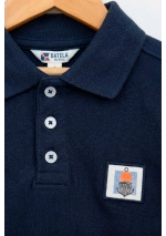 Polo Piqué Batela de niño N1947 azul marino 3