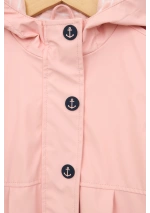 Batela Girls' Anchor Button Raincoat C3153 impatiens pink 6