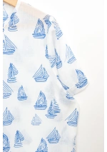 Blusa fina Batela con Barcos A1923 5