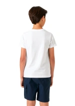 Camiseta Helly Hansen logo junior blanca 41709 5