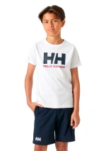Camiseta Helly Hansen logo junior blanca 41709 4