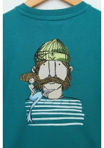 Camiseta Marinero y Sirena Batela para Niño N1954 TX teal 3