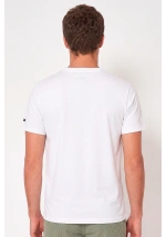 Batela Men's School of Fish Cotton T-Shirt A1834 white 3