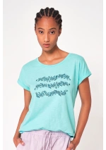 Camiseta Algas Batela de Algodón Slub A2620 cg clear water