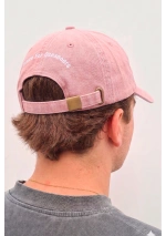 Gorra Amarras Compass de algodón orgánico rosa trasera
