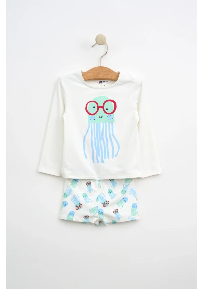 Batela Baby Jellyfish Print UPF 50+ Two-Piece Rash Guard Set B2618