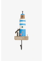 Sky Blue Lighthouse Coat Rack by Batela D7728
