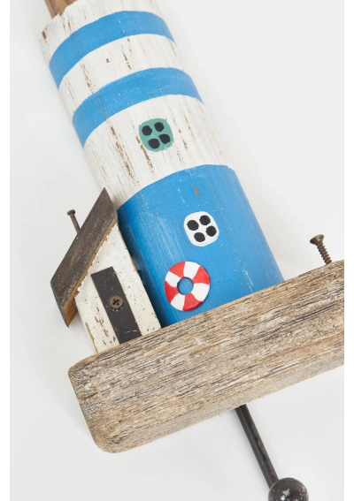 Sky Blue Lighthouse Coat Rack by Batela D7728 2