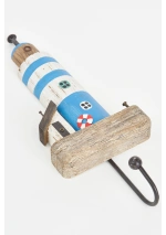 Sky Blue Lighthouse Coat Rack by Batela D7728 3