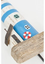 Perchero Faro Celeste de Madera de Batela D7728 4