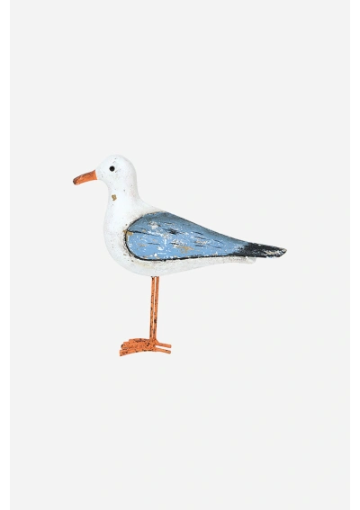 Wood and Metal Seagull Figure by Batela D8265 2