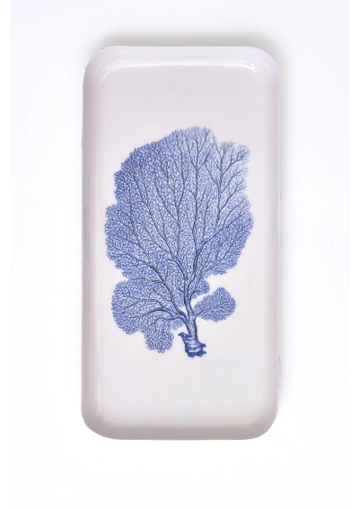 Metal Blue Coral Tray of Batela D0714