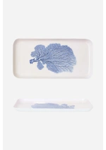 Metal Blue Coral Tray of Batela D0714 3
