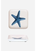 Square Metal Starfish Tray by Batela D0712 3