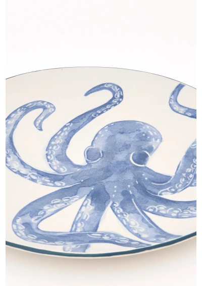Plato Grande Pulpo Gres de Batela D8348 2