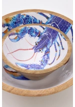 Bowl Madera esmaltada Langosta de Batela D7862 4