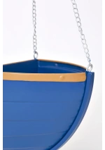 Blue Boat Hanging Planter by Batela D8620 4
