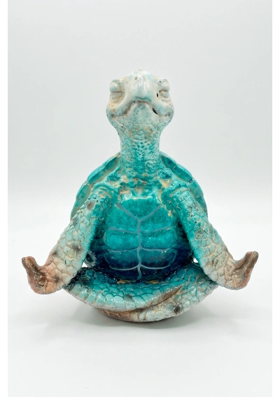Zen Turtle Figure made of resin model 3 front