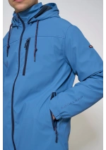 Chubasquero de hombre de Batela de invierno C3099 azul stellar detalle