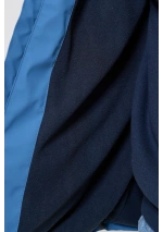 Batela men's winter raincoat with coordenates C3099 stellar blue fleece