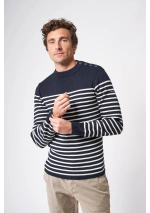 Batela Men's Striped Breton Sweater A3322 ma/cu2 2