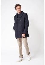 Chaquetón Marinero de Paño Batela para Hombre A2585 azul marino frontal