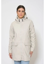 Batela Long Winter Raincoat for woman C3056 mk