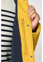 Chubasquero Trenca Batela de Mujer de invierno C3187 amarillo forro