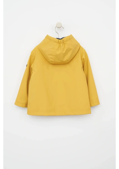 Batela Baby Winter Raincoat with Pockets C3152 yellow back