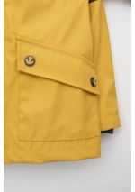 Batela Baby Winter Raincoat with Pockets C3152 yellow pocket