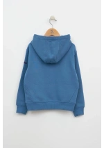 Batela Boys' Zip-Up Surf Hoodie N1945 stellar blue back