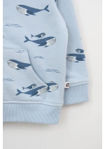 Sudadera Batela de Bebé con Ballenas B2457 cwsy bolsillo