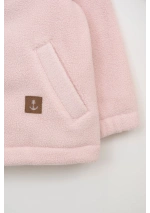 Chaqueta Polar Batela de Bebé rosa B2627 rosa pls bolsillo