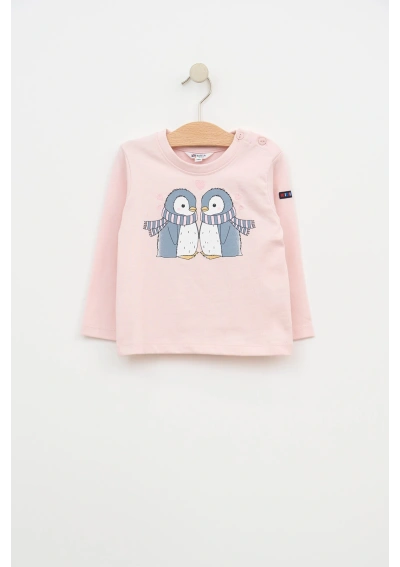Batela Baby Penguin Pair T-Shirt B2532 pls pink