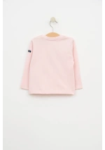 Batela Baby Penguin Pair T-Shirt B2532 pls pink back