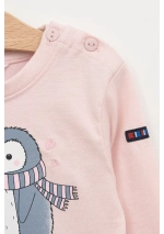 Batela Baby Penguin Pair T-Shirt B2532 pls pink buttons