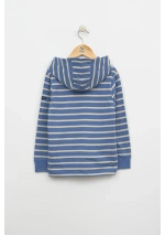 Camiseta de Rayas para Niño Batela con Capucha N1902 sr/mk espalda