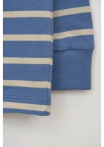 Camiseta de Rayas para Niño Batela con Capucha N1902 sr/mk puño
