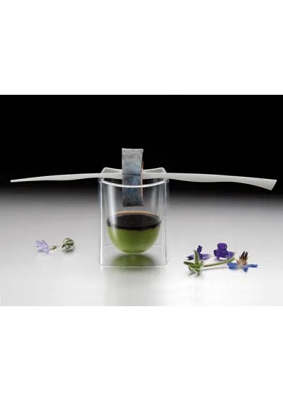 Set of 6 transparent glasses