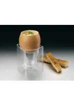 Set of 6 transparent glasses