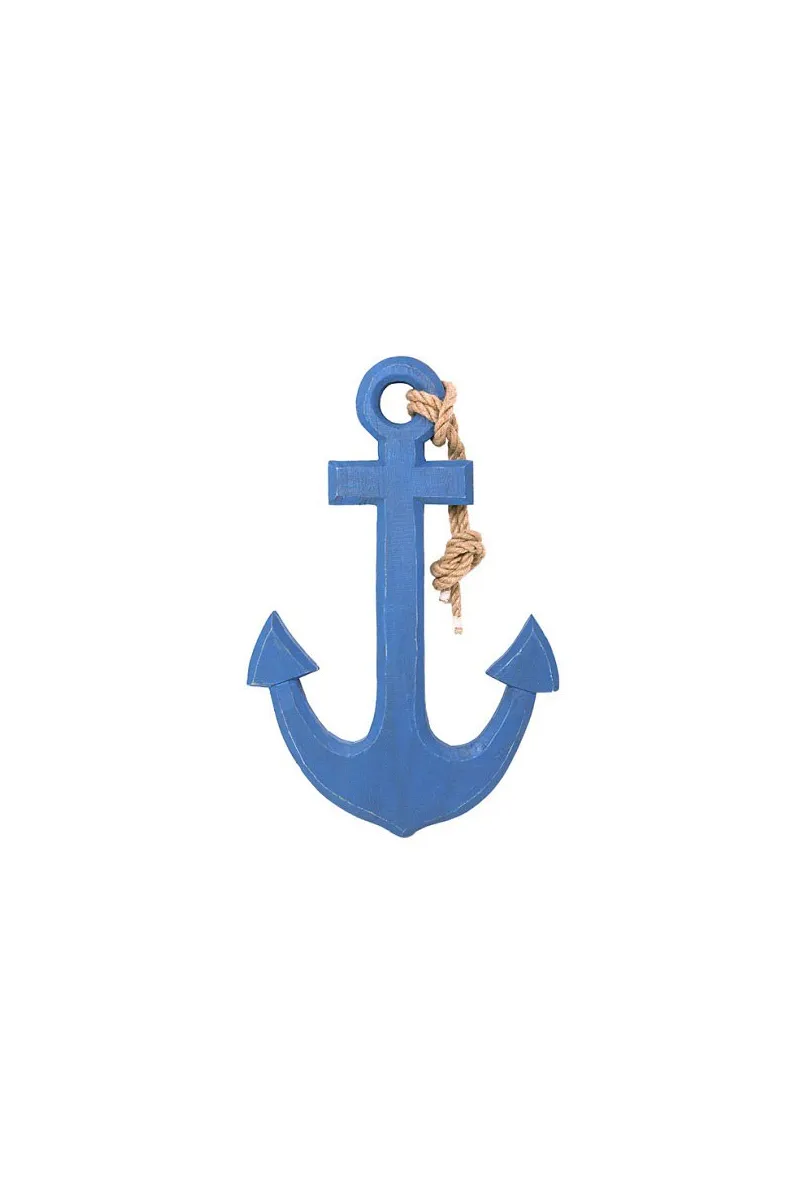 ANCLA AZUL BATELA PARA DECORACION NAUTICA