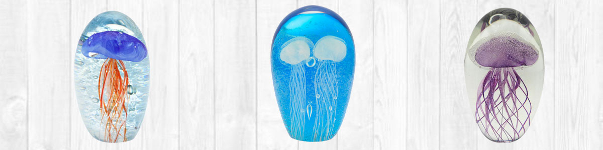 Jellyfish paperweights